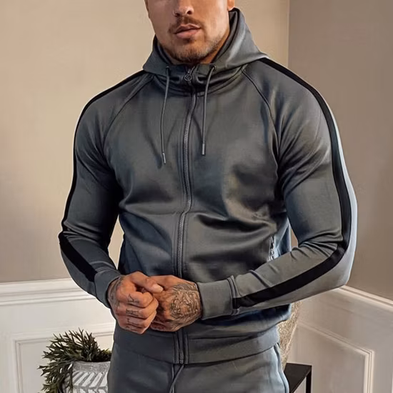 도매 Matchingtracksuits 세트 지퍼 업 스포츠 땀 정장 맞춤 조깅 슈트 망 트랙 슈트